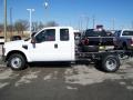 2010 Oxford White Ford F350 Super Duty XL SuperCab Chassis  photo #2