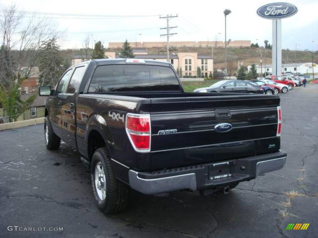 2010 F150 XLT SuperCrew 4x4 - Tuxedo Black / Tan photo #5