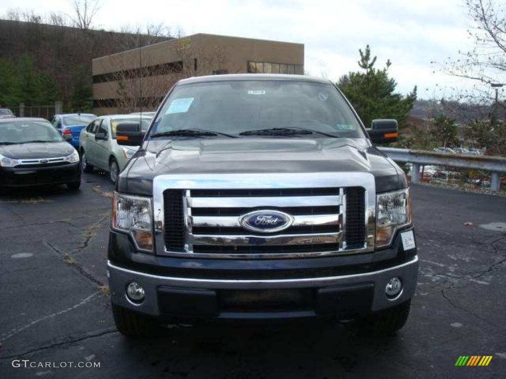 2010 F150 XLT SuperCrew 4x4 - Tuxedo Black / Tan photo #8