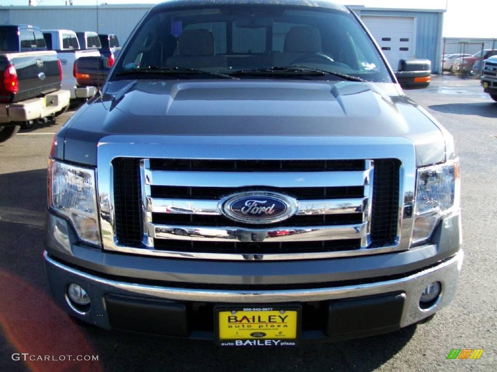 2010 F150 XLT SuperCab - Sterling Grey Metallic / Tan photo #1
