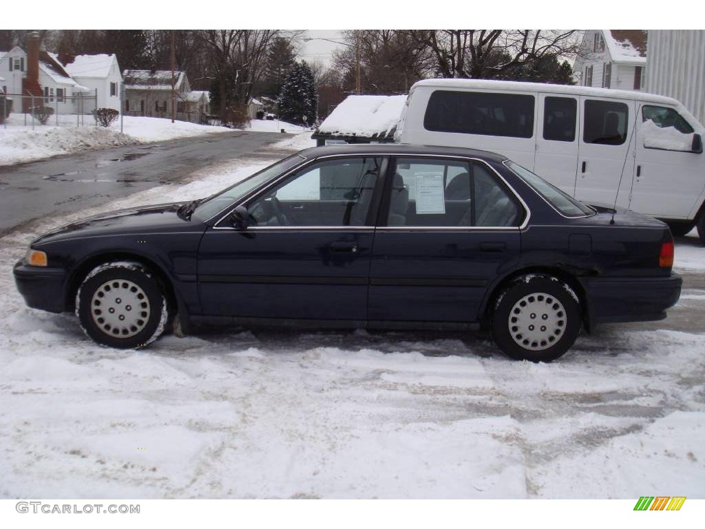 1992 Accord DX Sedan - Concord Blue Pearl / Gray photo #1