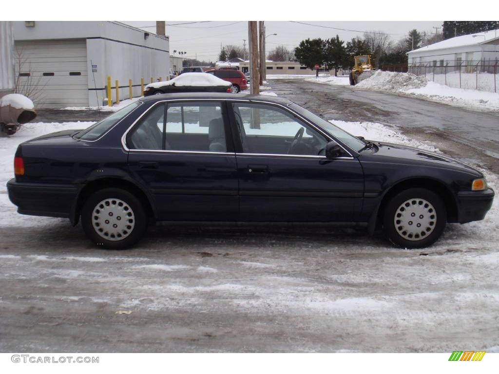 1992 Accord DX Sedan - Concord Blue Pearl / Gray photo #2