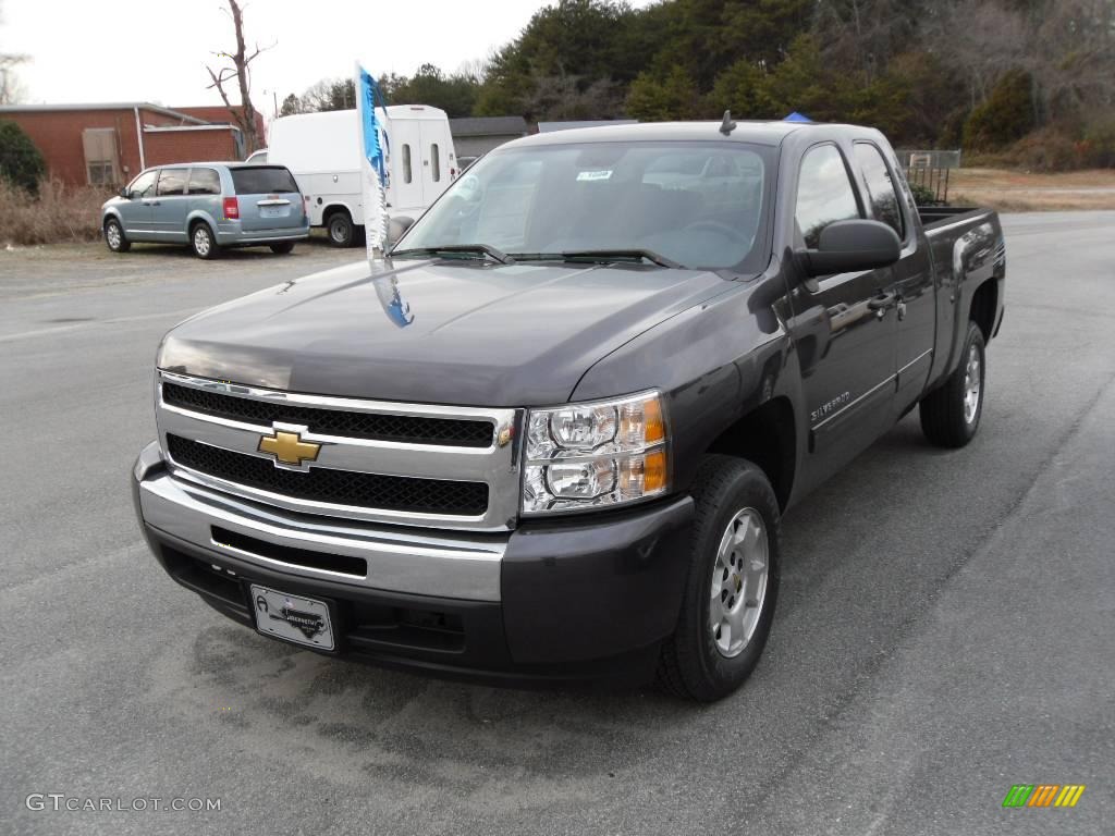 2010 Silverado 1500 LT Extended Cab - Taupe Gray Metallic / Ebony photo #1