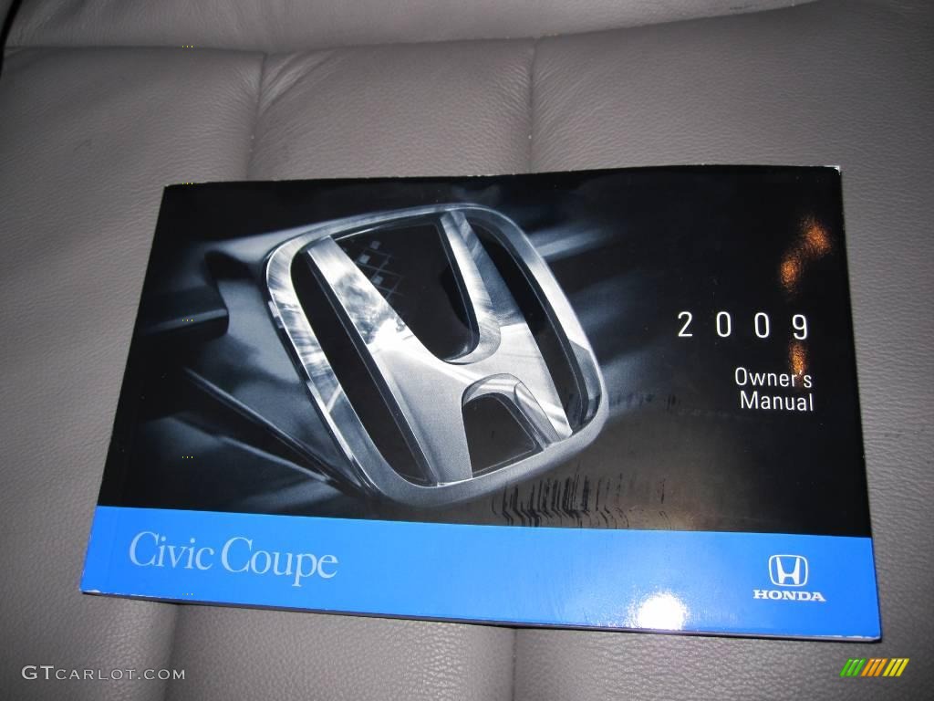 2009 Civic EX-L Coupe - Polished Metal Metallic / Gray photo #11