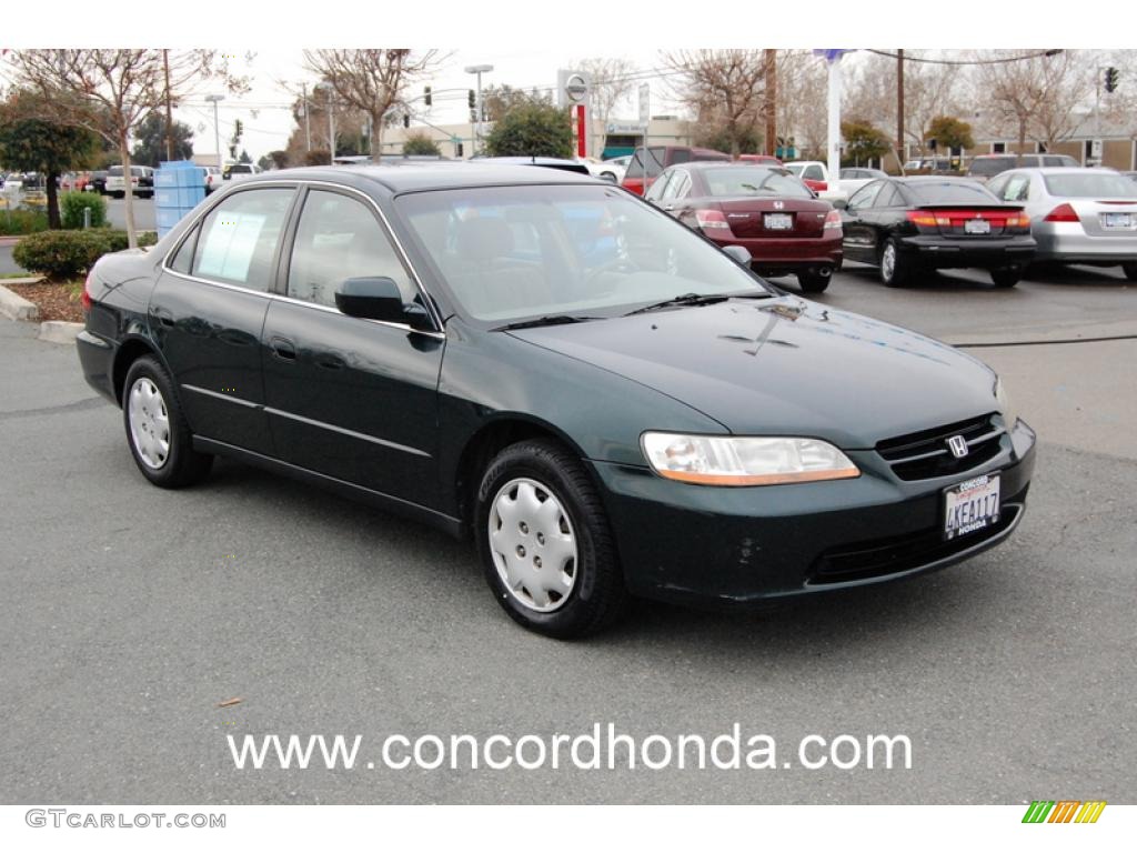 2000 Accord LX Sedan - Dark Emerald Pearl / Ivory photo #1