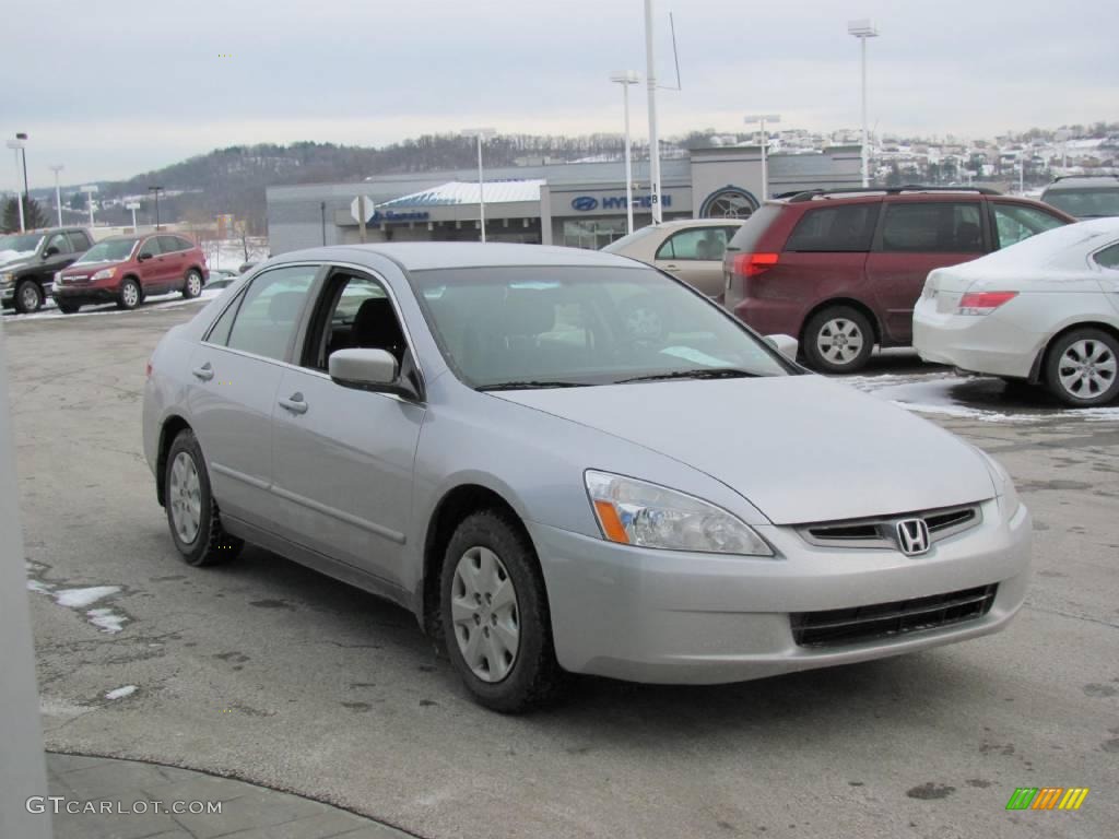 2003 Accord LX Sedan - Satin Silver Metallic / Gray photo #8