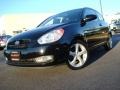 2007 Ebony Black Hyundai Accent SE Coupe  photo #1