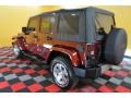 2008 Red Rock Crystal Pearl Jeep Wrangler Unlimited Sahara 4x4  photo #4