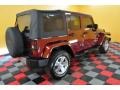 2008 Red Rock Crystal Pearl Jeep Wrangler Unlimited Sahara 4x4  photo #6