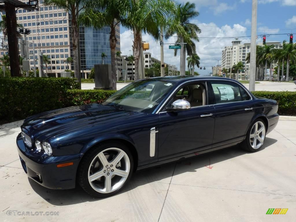 2009 XJ Vanden Plas - Indigo Blue / Champagne/Mocha photo #1