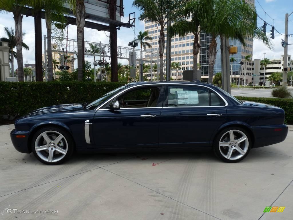 2009 XJ Vanden Plas - Indigo Blue / Champagne/Mocha photo #3