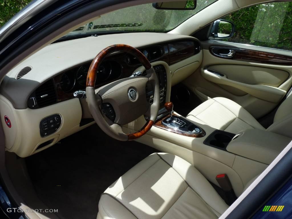 2009 XJ Vanden Plas - Indigo Blue / Champagne/Mocha photo #8