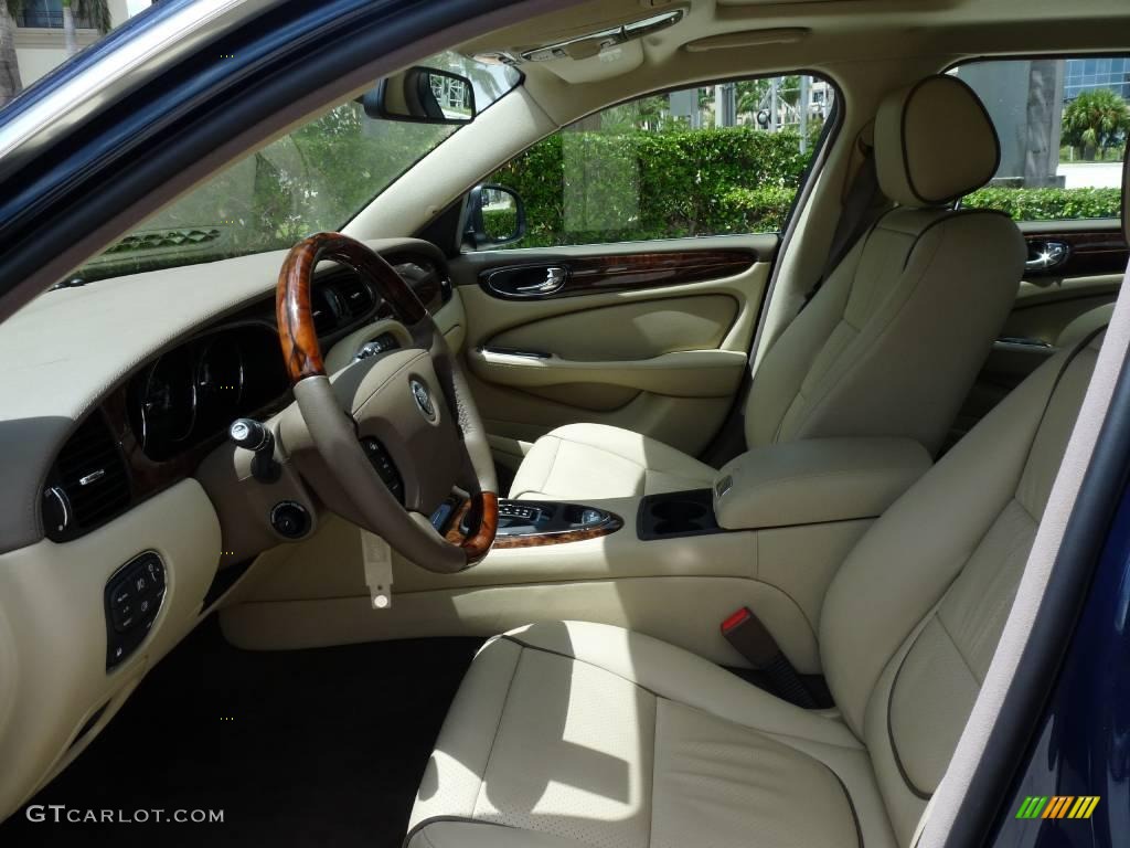 2009 XJ Vanden Plas - Indigo Blue / Champagne/Mocha photo #9