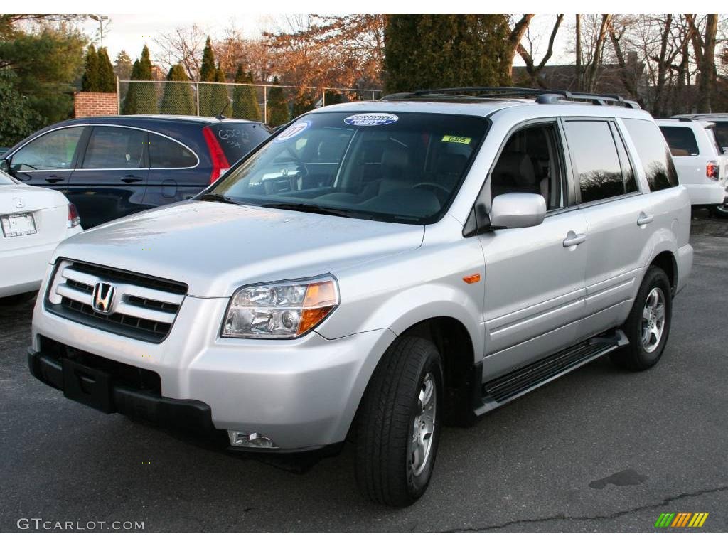 2007 Pilot EX-L 4WD - Billet Silver Metallic / Gray photo #1