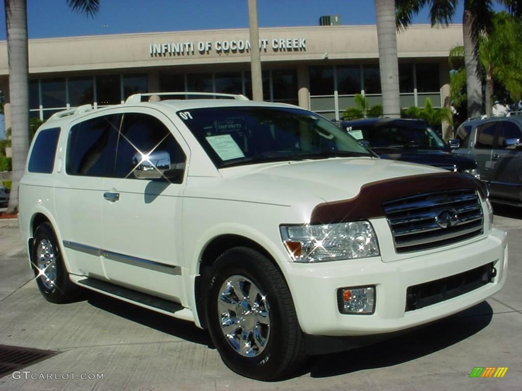 2007 QX 56 - Tuscan Pearl / Graphite Black photo #1