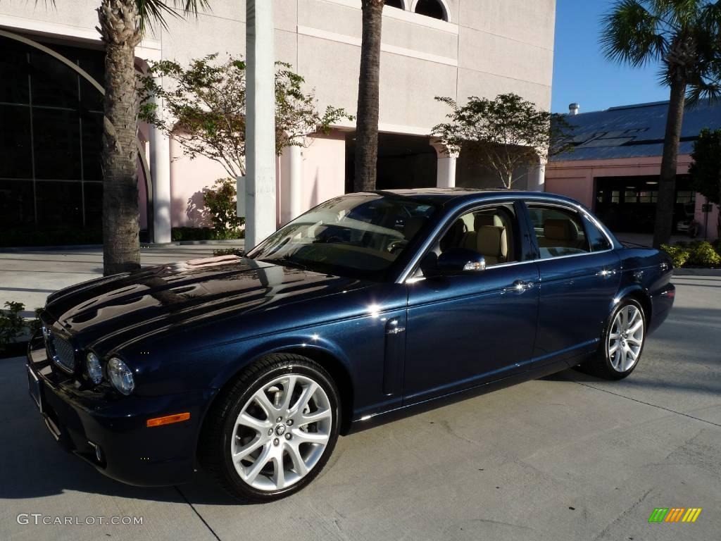 2009 XJ XJ8 - Indigo Blue / Champagne/Mocha photo #1