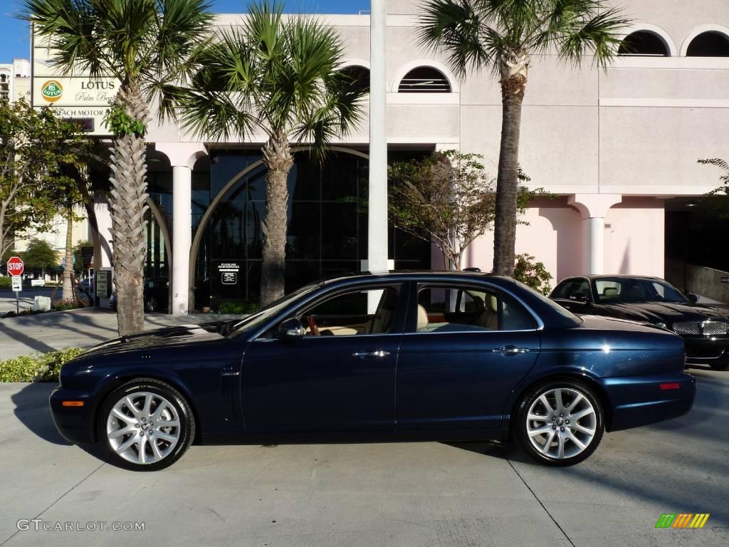 2009 XJ XJ8 - Indigo Blue / Champagne/Mocha photo #3