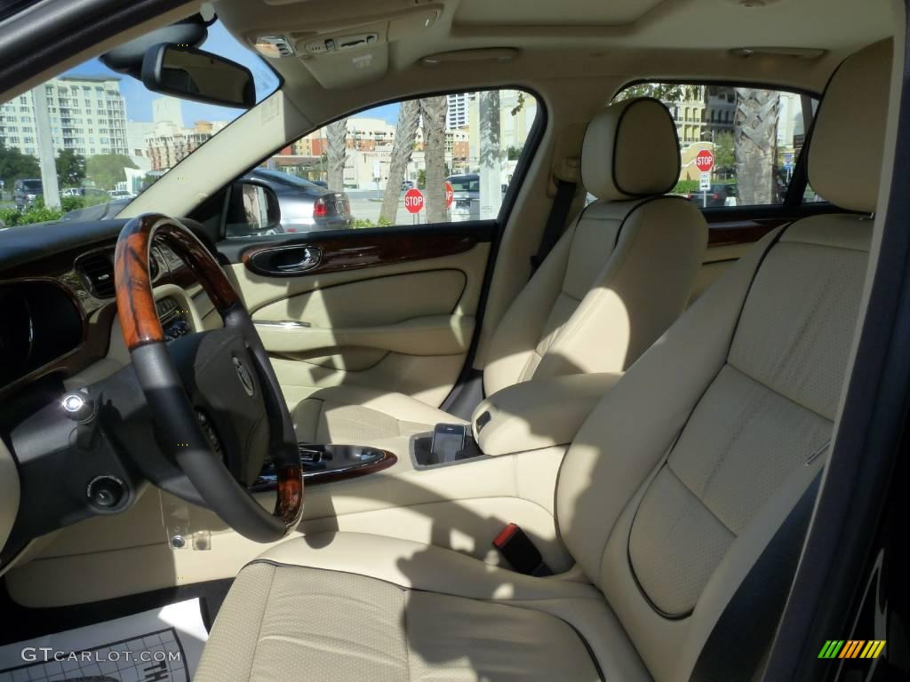 2009 XJ XJ8 - Ultimate Black / Champagne/Charcoal photo #6