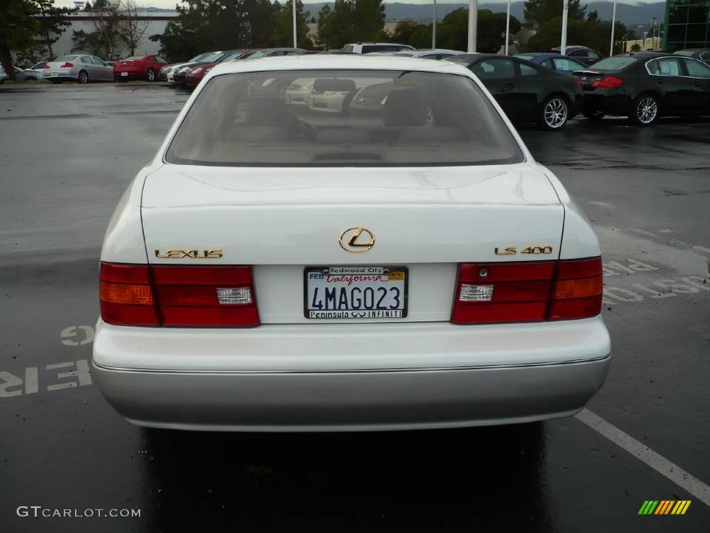 2000 LS 400 - Diamond White Pearl / Gray photo #5