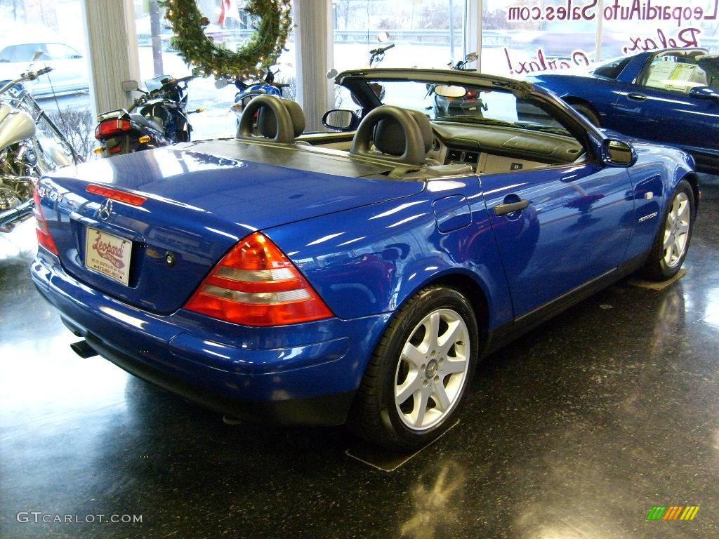 1998 SLK 230 Kompressor Roadster - Bahama Blue Metallic / Sienna Beige photo #6