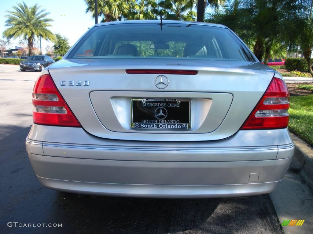2001 C 320 Sedan - Brilliant Silver Metallic / Ash photo #7