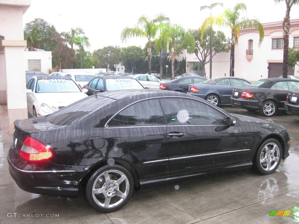 2006 CLK 500 Coupe - Black / Stone photo #2