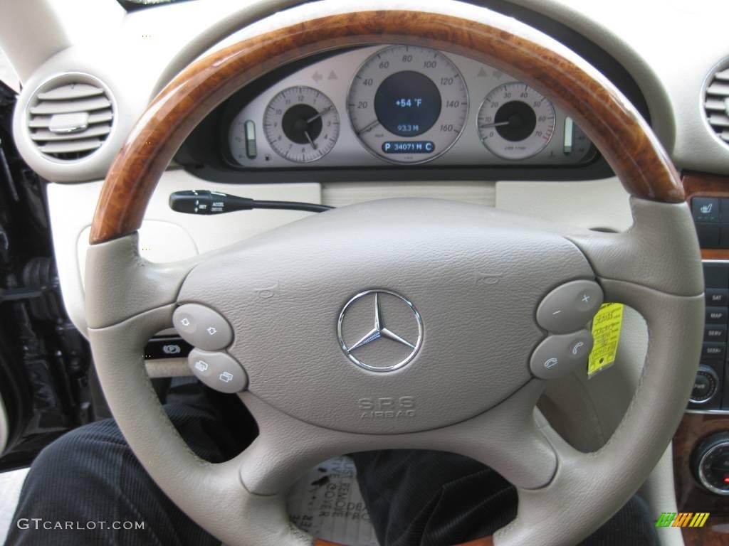 2006 CLK 500 Coupe - Black / Stone photo #18