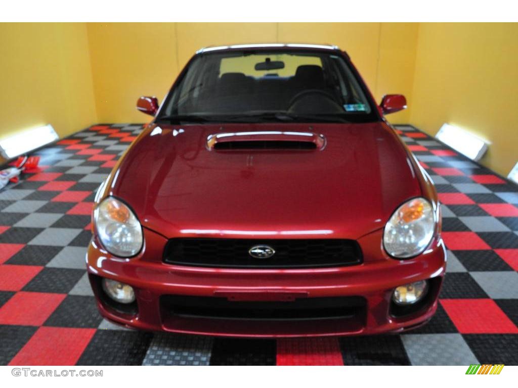 2002 Impreza WRX Sedan - Sedona Red Pearl / Black photo #2