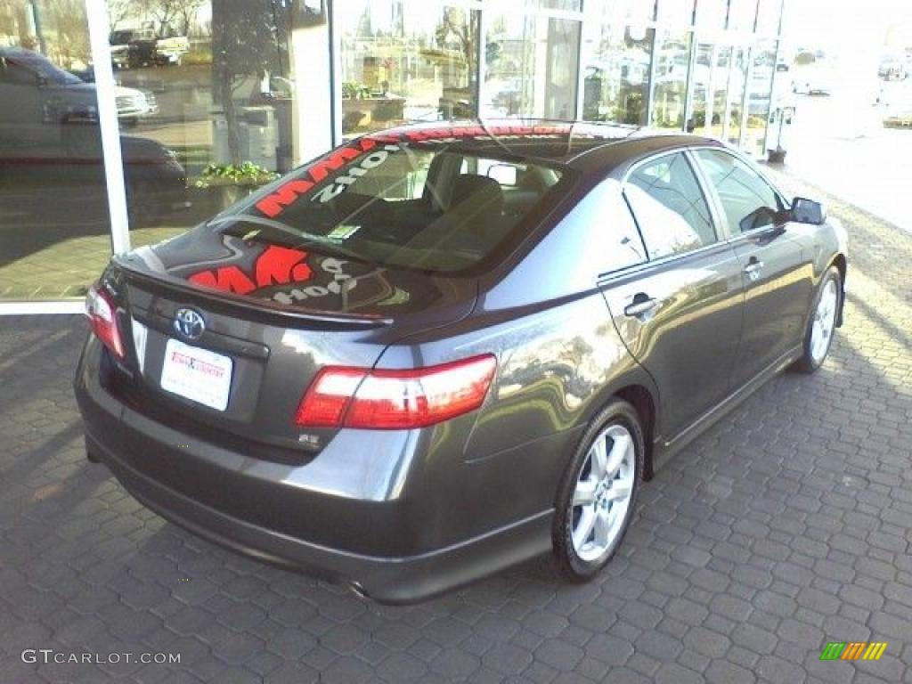 2008 Camry SE V6 - Magnetic Gray Metallic / Dark Charcoal photo #16