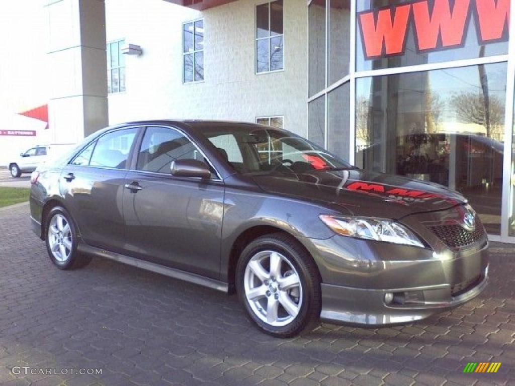 2008 Camry SE V6 - Magnetic Gray Metallic / Dark Charcoal photo #17