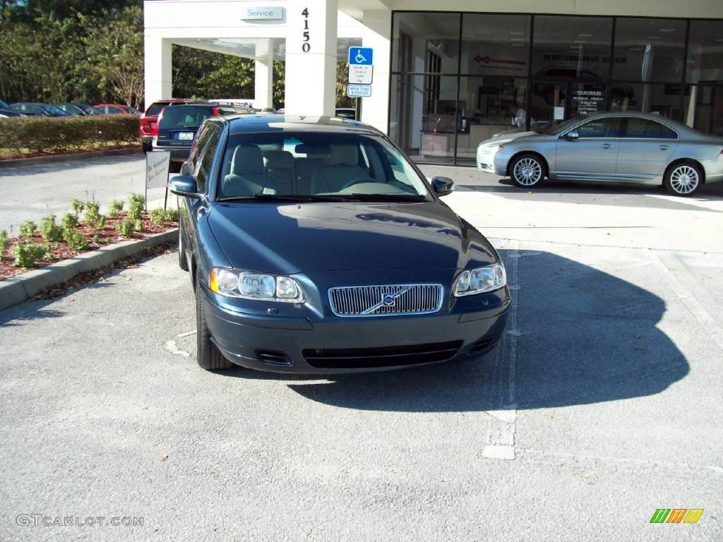 2007 V70 2.4 - Barents Blue Metallic / Taupe/Light Taupe photo #2