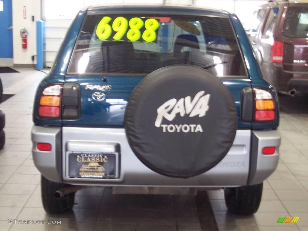 2000 RAV4 4WD - Deep Jewel Green / Gray photo #4
