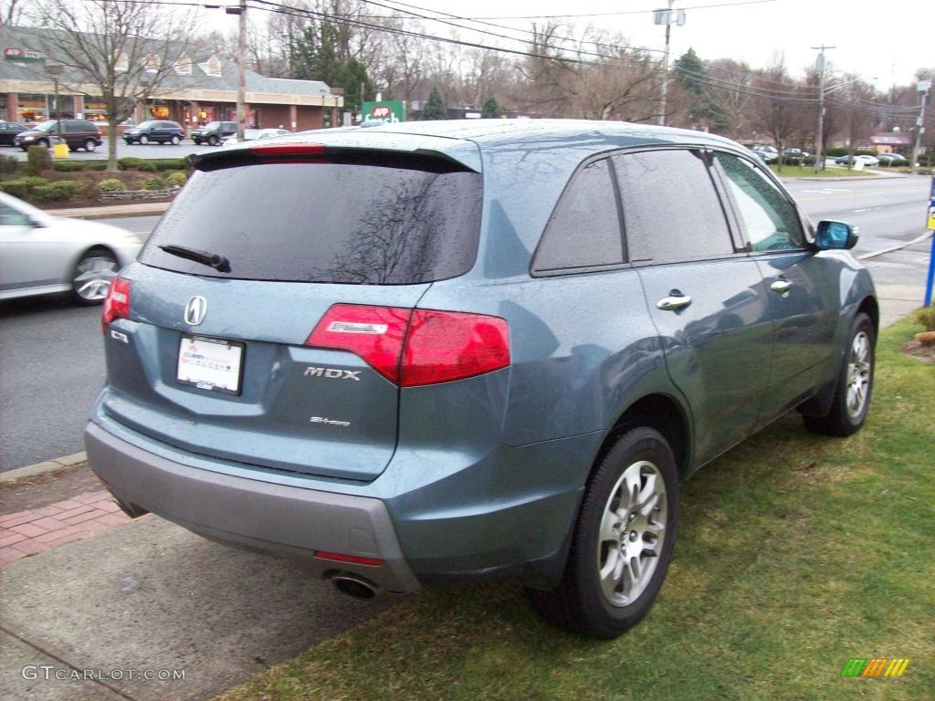 2007 MDX  - Steel Blue Metallic / Taupe photo #5