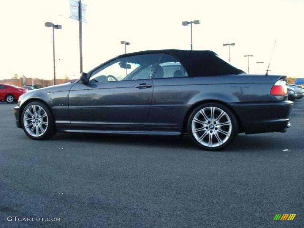 2005 3 Series 330i Convertible - Sparkling Graphite Metallic / Black photo #30