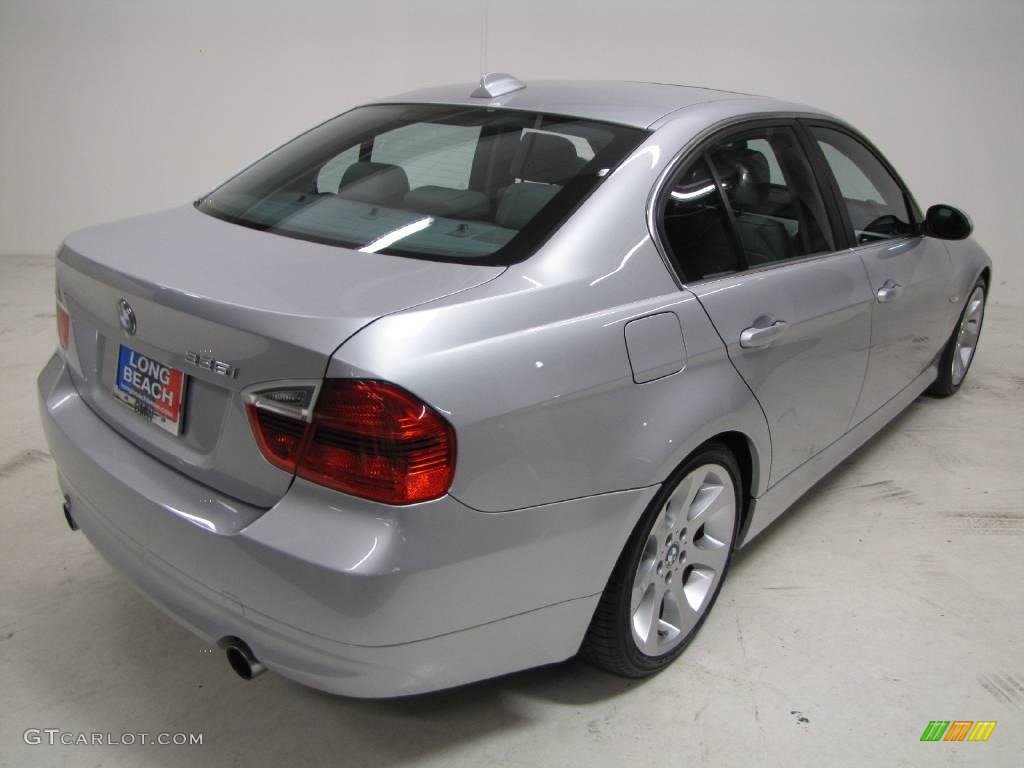 2007 3 Series 335i Sedan - Titanium Silver Metallic / Grey photo #6