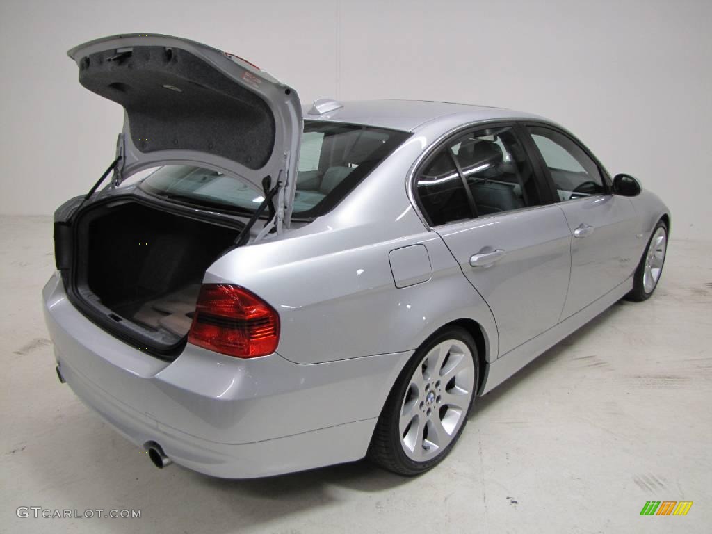 2007 3 Series 335i Sedan - Titanium Silver Metallic / Grey photo #10