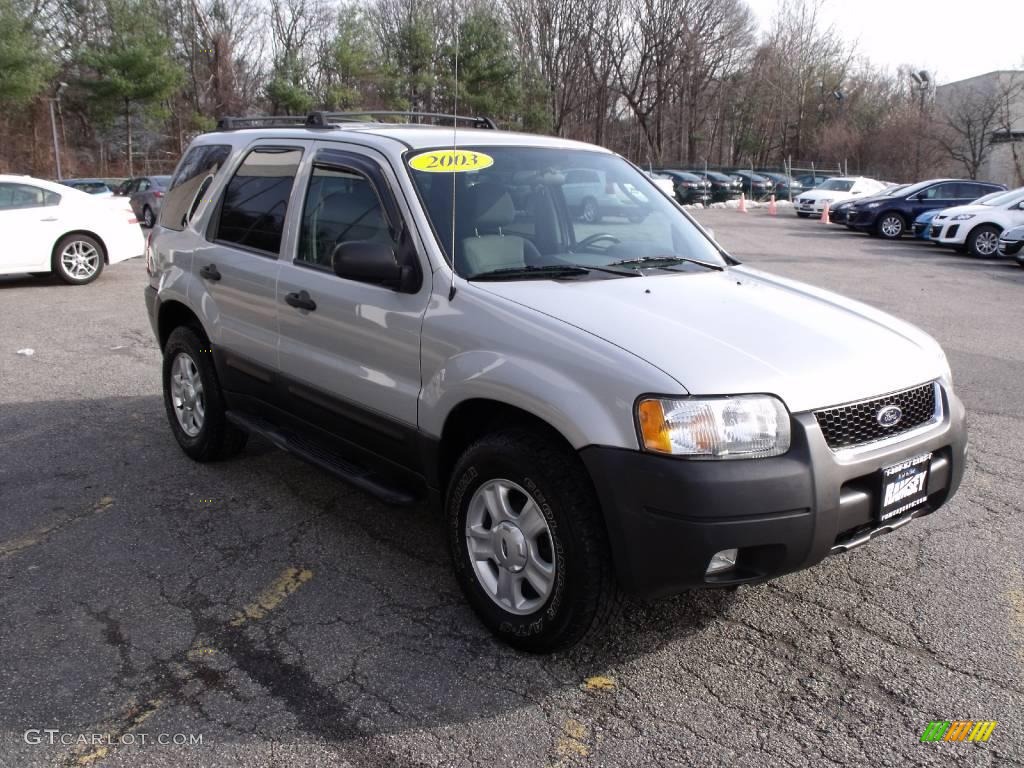 2003 Escape XLT V6 4WD - Satin Silver Metallic / Medium Dark Flint photo #1