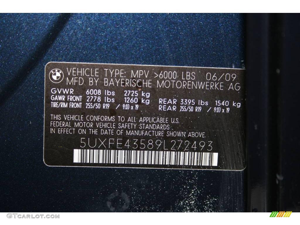 2009 X5 xDrive30i - Monaco Blue Metallic / Grey Nevada Leather photo #22