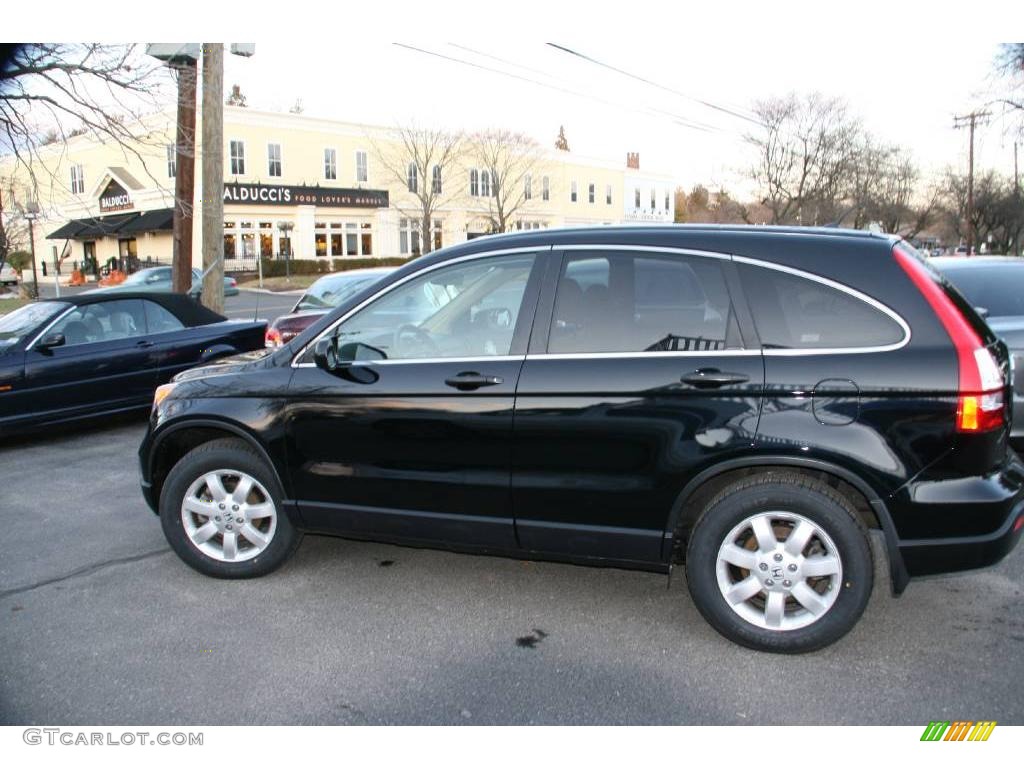 2007 CR-V EX 4WD - Nighthawk Black Pearl / Ivory photo #9