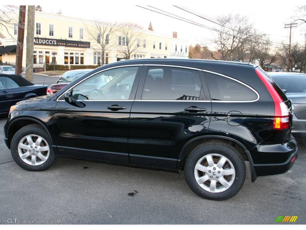 2007 CR-V EX 4WD - Nighthawk Black Pearl / Ivory photo #10