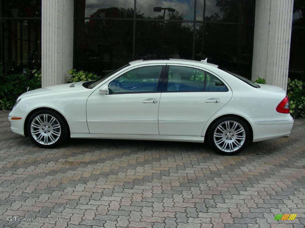 2008 E 350 Sedan - Arctic White / Cashmere photo #2