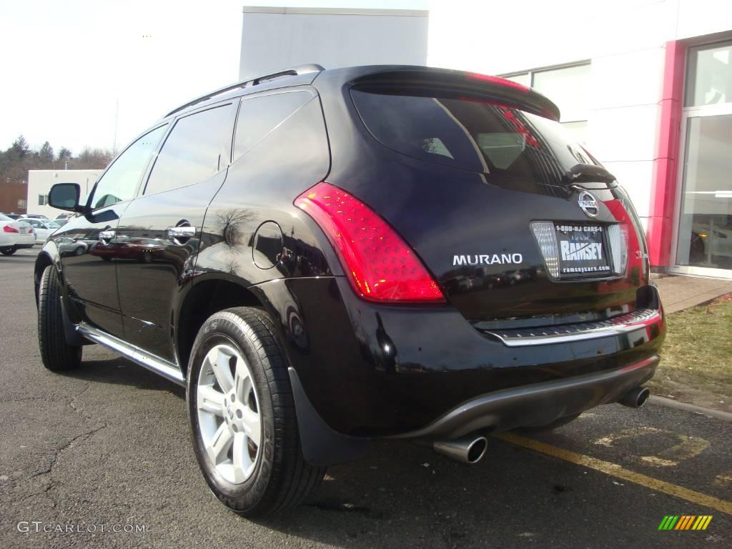 2007 Murano SL AWD - Super Black / Charcoal photo #7