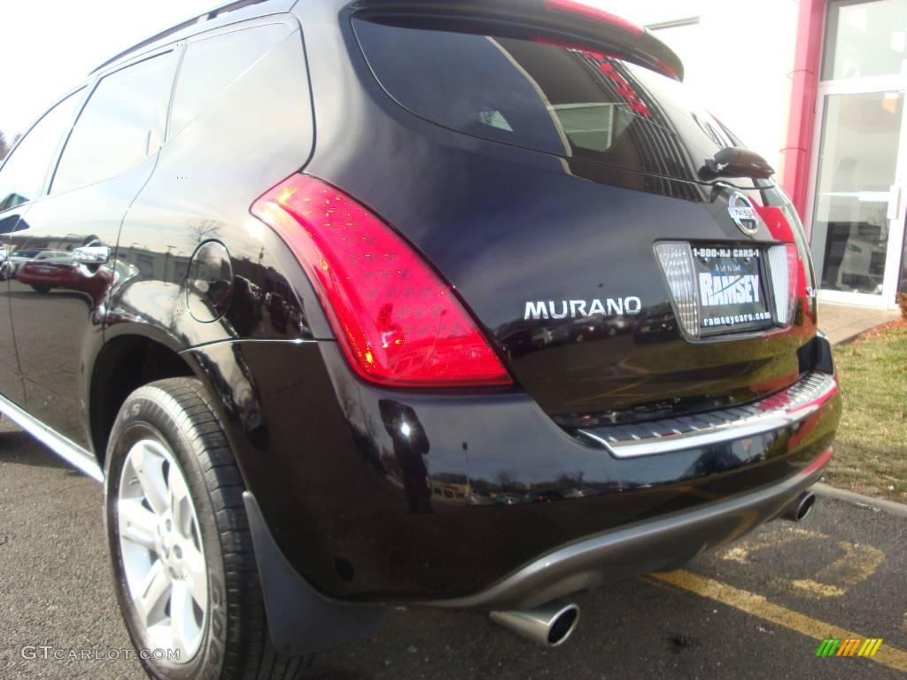 2007 Murano SL AWD - Super Black / Charcoal photo #18