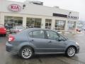 2009 Azure Gray Metallic Suzuki SX4 Technology Sport Sedan  photo #2