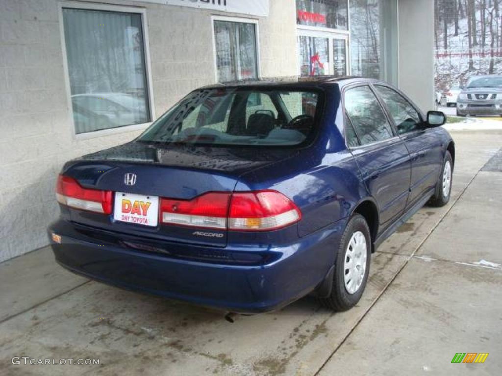 2002 Accord VP Sedan - Eternal Blue Pearl / Charcoal photo #2