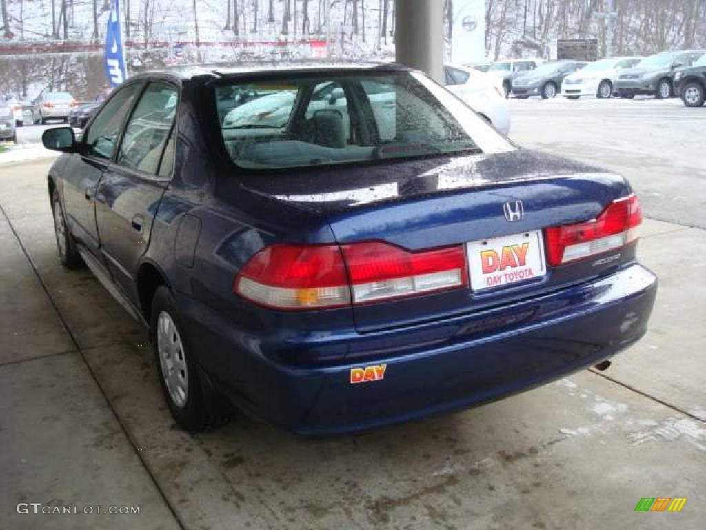 2002 Accord VP Sedan - Eternal Blue Pearl / Charcoal photo #4
