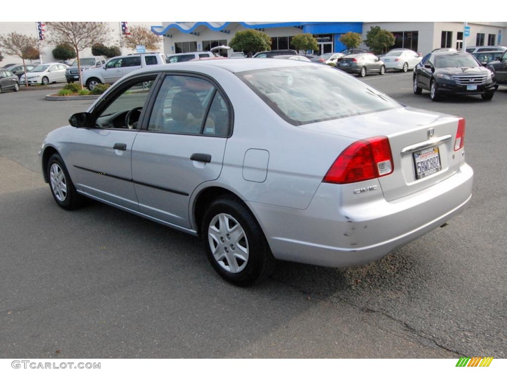 2003 Civic DX Sedan - Satin Silver Metallic / Gray photo #5
