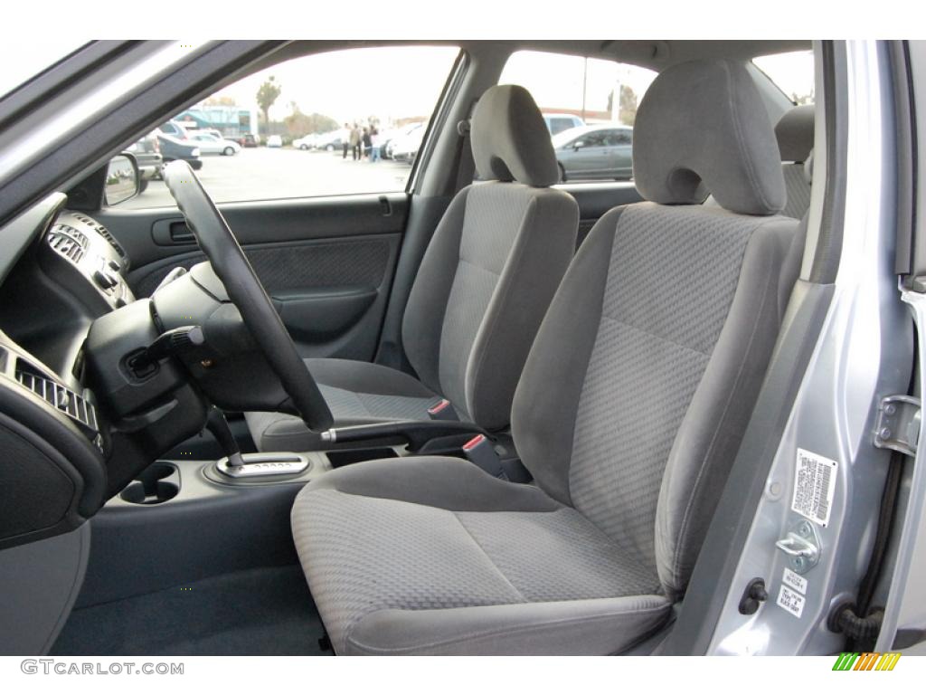 2003 Civic DX Sedan - Satin Silver Metallic / Gray photo #21