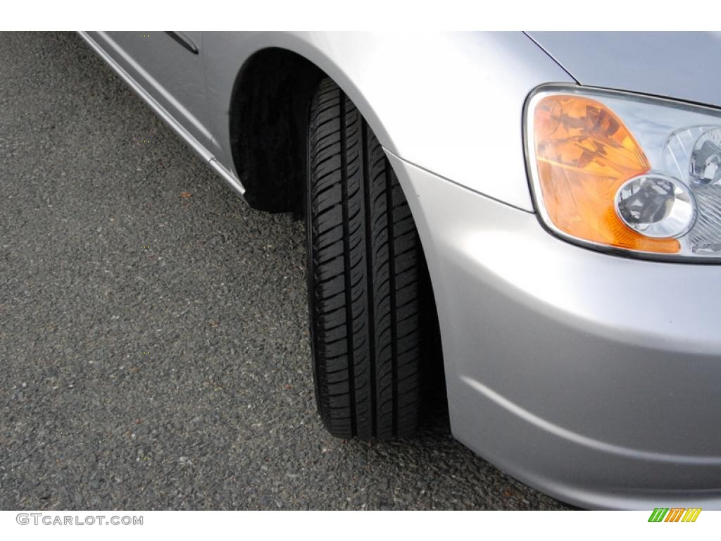 2003 Civic DX Sedan - Satin Silver Metallic / Gray photo #24