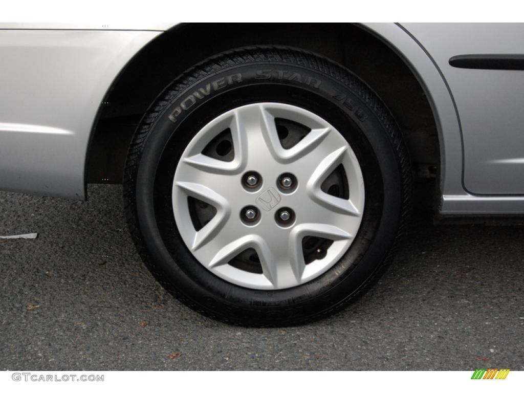 2003 Civic DX Sedan - Satin Silver Metallic / Gray photo #25